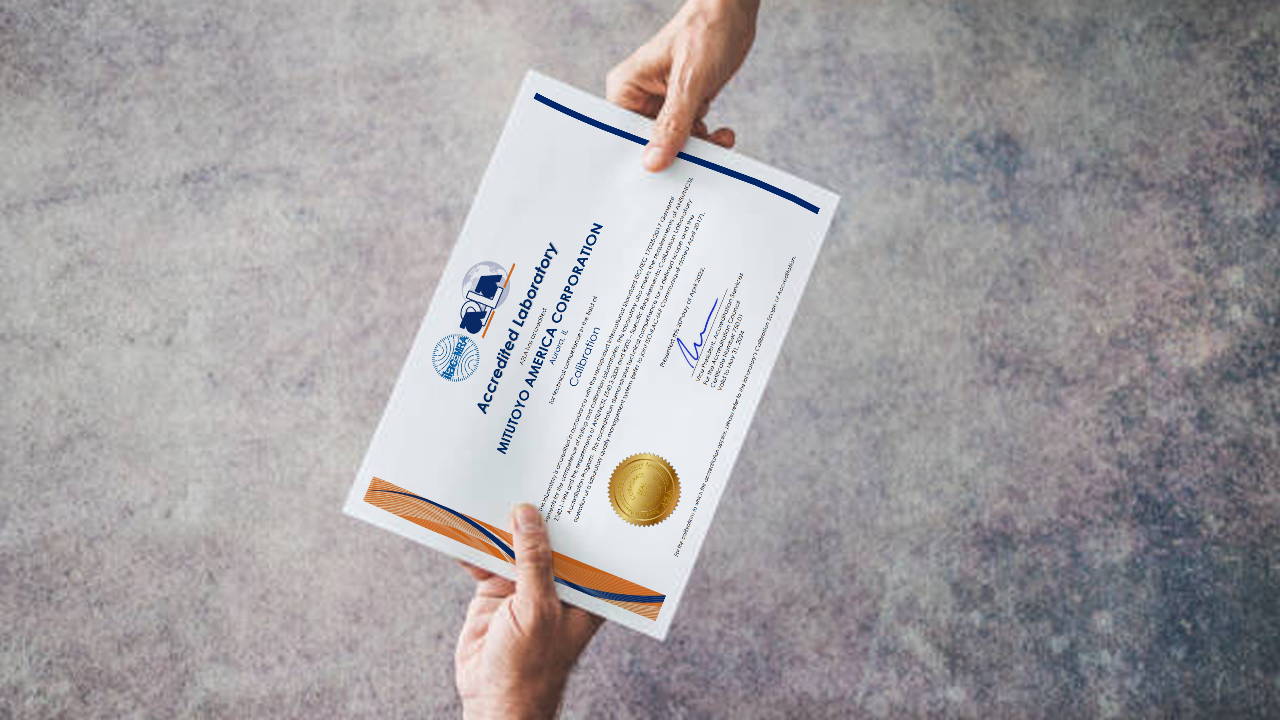 Mitutoyo Gages with Certificates of Calibration Tagged "Mitutoyo